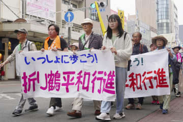 核兵器廃絶求め、名古屋を行進　被爆者「政策変えたい」