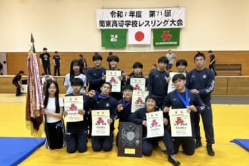 ＜レスリング＞学校対抗戦は文化学園大杉並（東京）が初優勝…6.7～8関東高校大会／成績