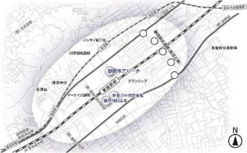 静岡市／東静岡地区まちづくり構想案を公表、文化・スポーツの拠点に
