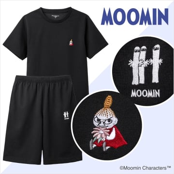 宝島社の疲労回復ウェアに「ムーミン」登場。リトルミイとニョロニョロの刺繍入り