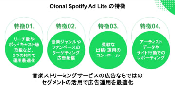 オトナル、Spotify広告の運用ワンストップパッケージを提供