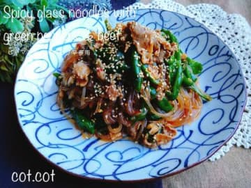 ピリ辛でご飯が進む‼ピーマンと豚肉のピリ辛春雨