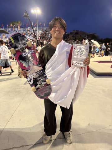 日本人初の快挙！パリ五輪代表のスケボー永原悠路が世界大会で2位