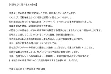 アイドルに契約上禁止されている副業→グループ脱退へ　本人も謝罪「生活していくためにやむを得ず」