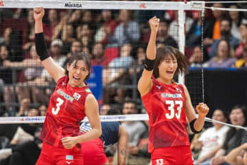 “超大型ルーキー”秋本美空が鉄壁ブロック！五輪メダリストの娘が日本に勢い「自信になりました」【ネーションズリーグ】