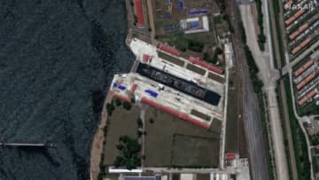 進水失敗の北朝鮮駆逐艦、修復にロシアが関与か　国境付近に移動