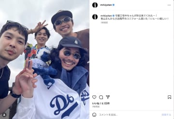 清原翔、ドジャース 大谷翔平選手のユニフォームショットを披露　「いぇーい嬉しい！」