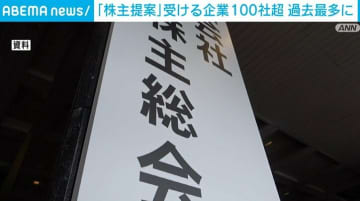 株主提案を受ける企業数が過去最多114社に 議案数も399件