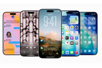 iOS 26発表　デザイン刷新で透明感ある新UIに