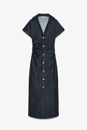 ガバッと着て即おしゃれ！【ZARA】優秀♡「デニムワンピ」