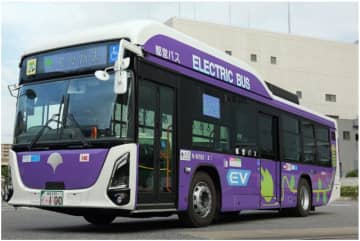 EVの都バス、本日運行開始。江戸紫ボディの2台を導入