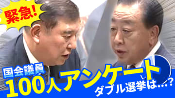 衆参ダブル選挙は？国会議員100人緊急取材…63人が内閣不信任案「提出見送り」、37人が「提出」と回答。「提出」のうち27人が「ダブル」につながるとの見方。