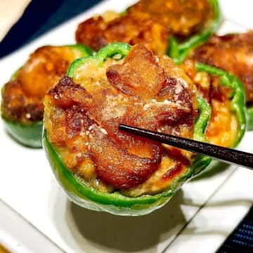 【唐揚げの代わりにこれ食べたい！！】ピーマン焼くだけでザクザク！もう止まらん！