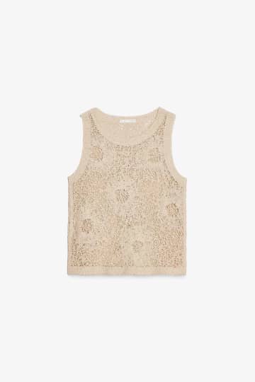 【ZARA】トレンド感抜群！透け感が今っぽい「クロシェトップス」
