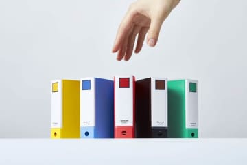キングジム、ミニチュア文房具「キングミニ」第3弾　3穴バインダー
