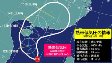 間もなく「台風1号」発生へ　台風1号の発生が遅い年は台風が多発？【熱帯低気圧情報】