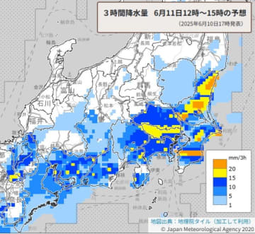【速報】埼玉・関東であす警報級大雨も　早期注意情報を発表