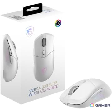 MSIよりシンプルな形状のゲーミングマウス「VERSA 300 ELITE WIRELESS WHITE」と「VERSA 300 WIRELESS WHITE」が発売！