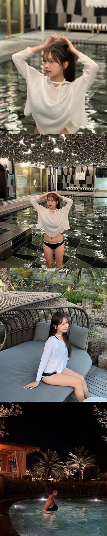 【写真】韓国20歳サッカーチア、刺激強めな大胆水着ショットにファンも驚き「隠して！」