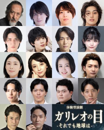 栗田芳宏,岩永徹也etc.出演 田尾下哲 作・演出 体験型演劇「ガリレオの目-それでも地球は-」キャスト情報公開