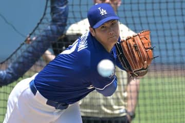 “投手・大谷翔平”が試合前に残した「15/44」に日米興奮　示した支配力「15は素晴らしい」