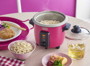 Toffy、レトロなミニ炊飯器　0.5合を19分で