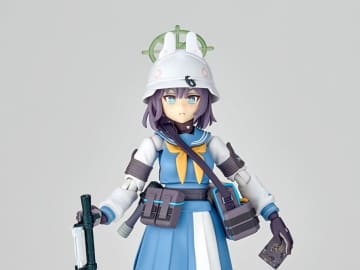 「ブルーアーカイブ」より可動フィギュア「リボルテック サキ」が6月13日より予約開始！海洋堂直営店特典は「照れ怒り顔」が付属