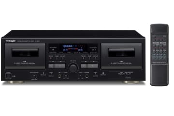 ティアック、USB出力対応のダブルカセットデッキ「W-1200」にブラックモデルを追加