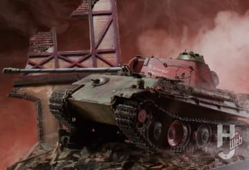 アカデミー製「ドイツパンター戦車G型最後期生産型」 で「if設定」の東部戦線”ベルリン陥落”を舞台にしたディオラマを製作！