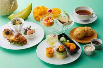 スイスホテル南海大阪、「Mango ＆ Melon Sweets Garden Afternoon Tea」を提供　5月1日から6月30日まで