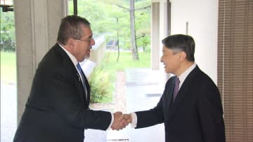 天皇陛下がグアテマラ大統領と懇談　マヤ文明の水の確保について専門的な質問も