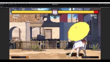 傘の裏でいったい…美少女格ゲー『BattleQueen』どこか百合の花香るモーションが話題に