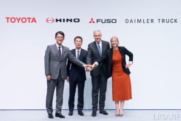 三菱ふそう、日野26年4月経営統合　親2社水素、CASE技術で支援