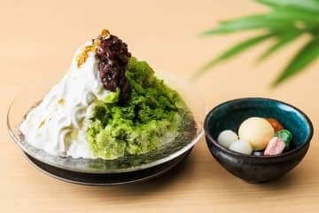 鎌倉プリンスホテル、福寿園の抹茶を使ったかき氷「京の翠氷」を提供