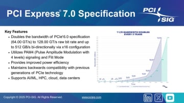 PCIe 7.0が正式リリース。光接続のPCIe実現に向けた仕様も