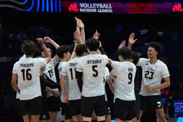 バレー男子、日本が中国に勝利　VNL1次リーグ