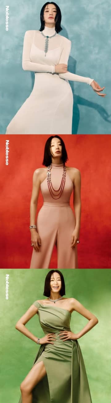 色気がすっごい…韓国屈指の“グラマラス女優”キム・ヘス（54）、露出過多なドレス姿で圧巻【PHOTO】