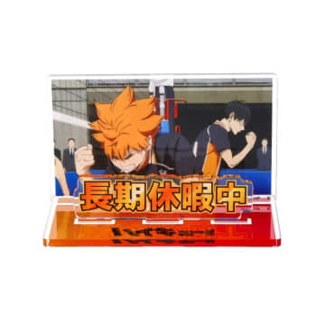 「ハイキュー!!」研磨は休憩中♪日向＆影山は“長期休暇”でガッツポーズ！ アクリルメッセージディスプレイ登場