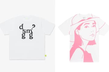 ドーバー 銀座限定Tシャツ“犬”に見立てた文字グラフィック＆KYNEのアートプリント