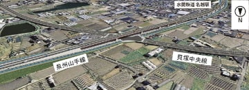大阪府／泉州山手線名越工区高架部、第２四半期に下部工発注