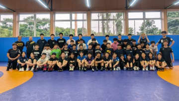 ＜レスリング＞U15アジア選手権代表選手・2番手選手が一堂に会して育英大で合宿を実施