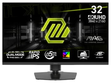 MSI、4K/160HzとフルHD/360Hzを切り替えられる31.5型ゲーミングモニター