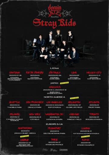 Stray Kids、ワールドツアーのスペイン公演2日目が突然中止に…JYPが謝罪