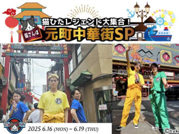 「猫のひたいほどワイド」SPウイークは“猫の手も借り隊”OB＆現役メンバーが元町中華街へ！