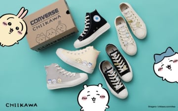 「ちいかわ」×コンバースコラボ第2弾♪ ハチワレ、うさぎの様子がいつもと違う…？左右のデザインにも注目！
