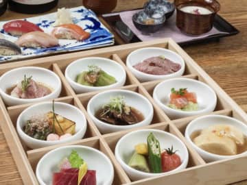 【四ツ橋】技ありの日本料理と江戸前鮨が堪能できる「リバーサイド鮨和食 堀江燈花」