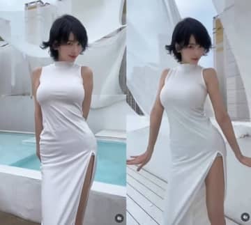 「おかげで元気になりました」パツパツ衣装がはち切れそう…かつて“韓国の広末涼子”と呼ばれた女優が話題【PHOTO】