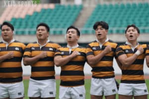 p【ラグビー】トライを量産するも あと一歩届かず惜敗／第１０６回定期戦　対同志社大学/p