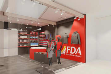 FDA、静岡空港にオリジナルグッズショップをオープン