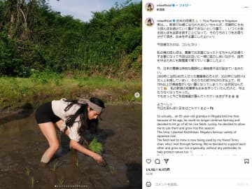 「裸足で田植え」は危険？ローラさん投稿で論議に　農水省＆現地JA関係者に聞いてみた